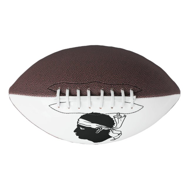 American Football mit der Flagge von Korsika (Vorderseite)