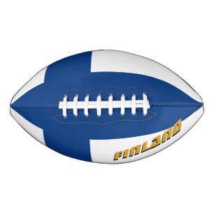 American Football mit finnischer Flagge / Finnland