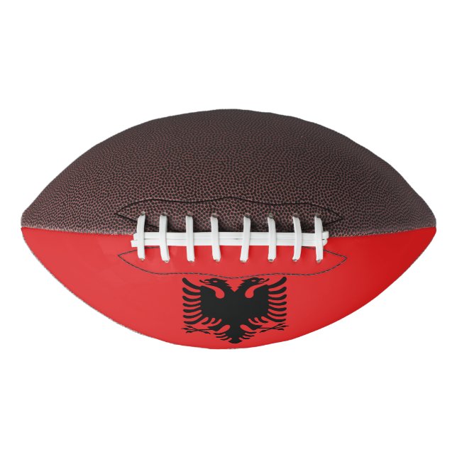 American Football mit Flagge Albaniens (Vorderseite)