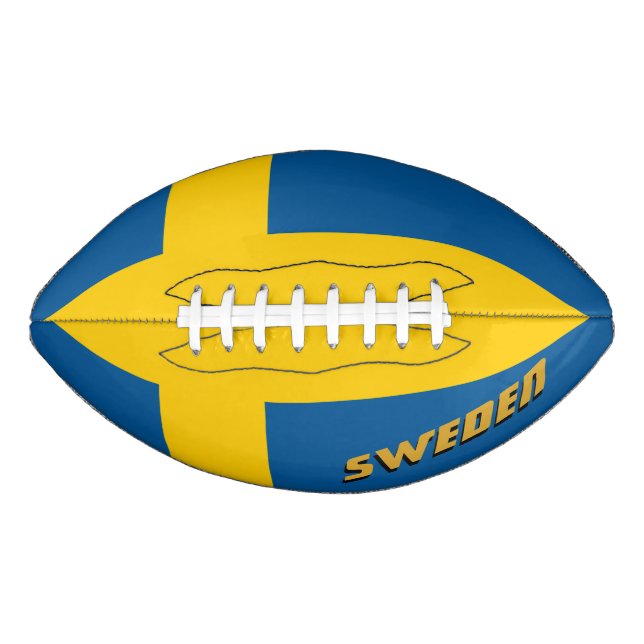 American Football mit schwedischer Flagge / Schwed (Vorderseite)