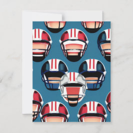 American Football Mitteilungskarte
