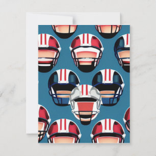 American Football Mitteilungskarte