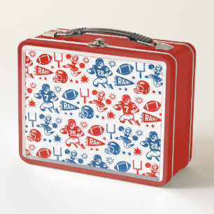 American Football Muster Metall-Lunchbox Metall Brotdose