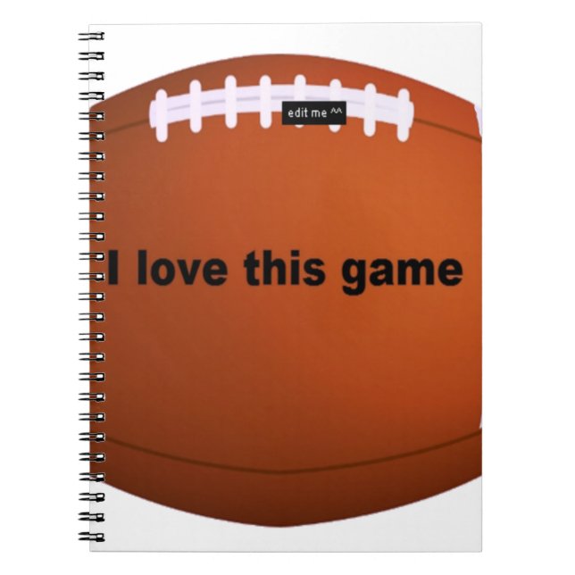 American Football Notizblock (Vorderseite)