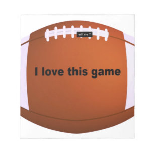 American Football Notizblock