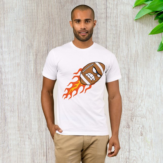 American Football on Fire Mens T - Shirt (Von Creator hochgeladen)