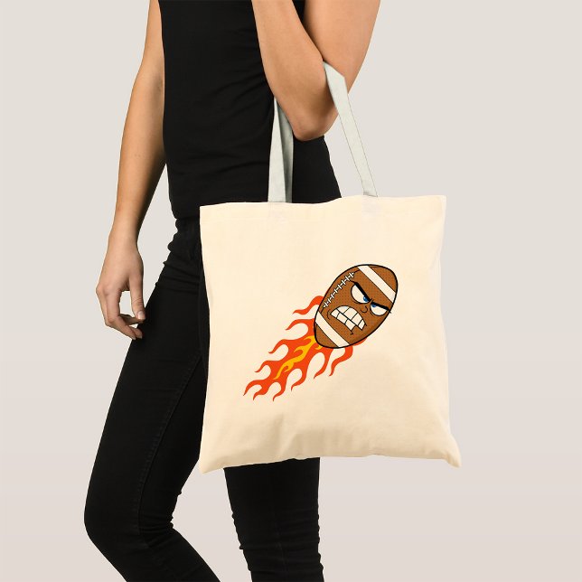 American Football on Fire Toto Bag Tragetasche (Von Creator hochgeladen)