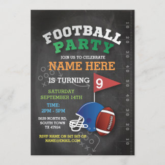 American Football Party Einladung zum Geburtstag