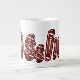 American-Football-Passing-Quarterback-Kaffeetasse  Jumbo-Tasse