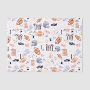 American Football Pattern Seidenpapier