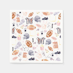 American Football Pattern Serviette
