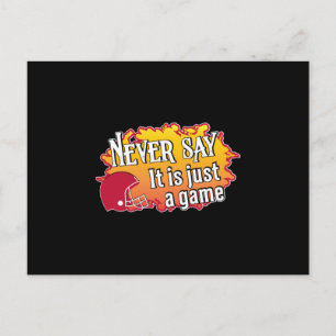 American Football Player Team Sports Game USA Gesc Postkarte