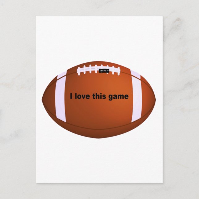American Football Postkarte (Vorderseite)