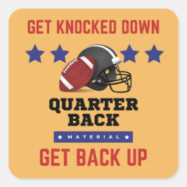 American Football Quadratischer Aufkleber