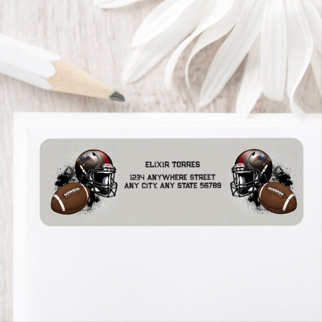 American Football Red & Black Baby Dusche (Insitu)