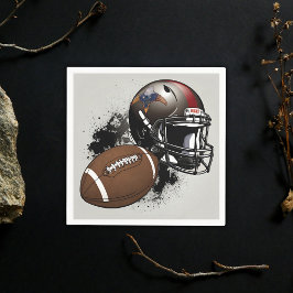 American Football Red & Black Baby Dusche Serviette