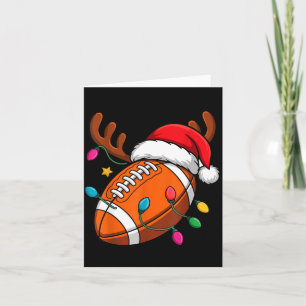 American Football Rentierhörner Weihnachten Xmas B Karte
