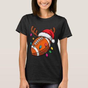 American-Football-Rentierhörner Weihnachten Xmas B T-Shirt