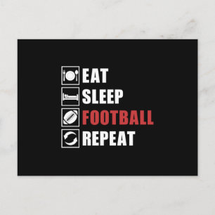 American Football Repeat Team Sports Game USA Gesc Postkarte