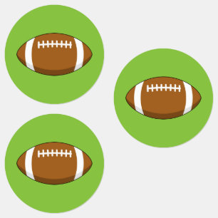 American Football Rugby Ball Etiketten
