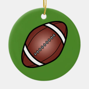 American-Football-Rugby-Ball Keramikornament