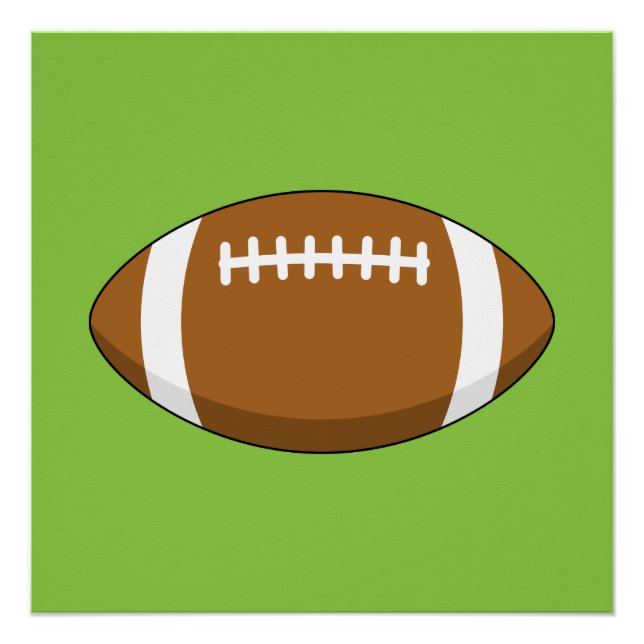 American Football Rugby Ball Poster (Vorderseite)