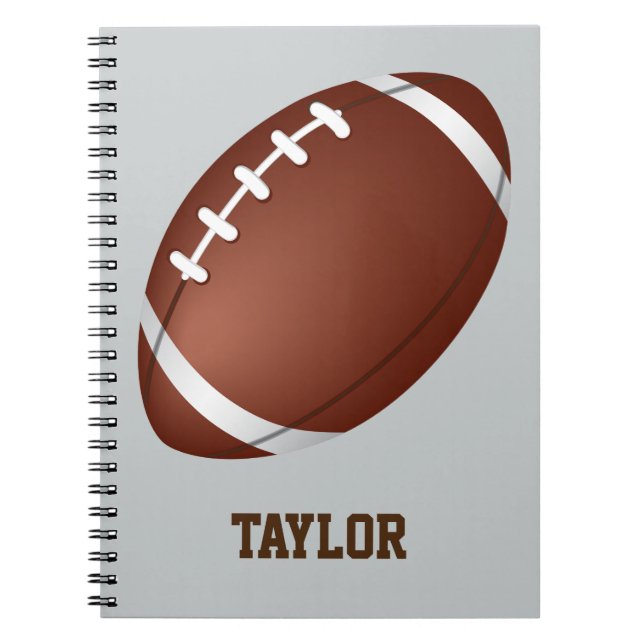American football rugby name customize notizblock (Vorderseite)