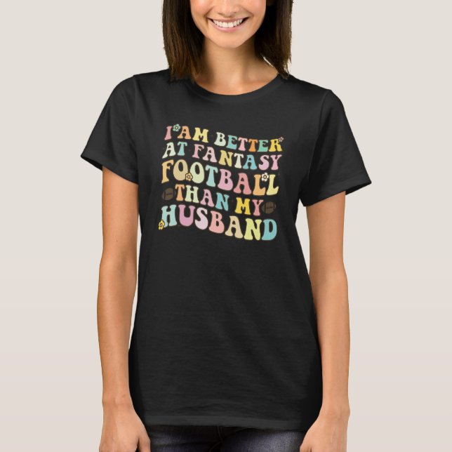 American Football Season Party Fantasy Draft Champ T-Shirt (Vorderseite)