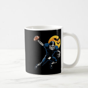 American Football Skeleton Football Fan Halloween Kaffeetasse