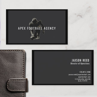American Football Sports Management-sepia Visitenkarte