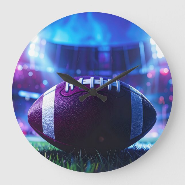 American Football Super Bowl Große Wanduhr (Vorderseite)