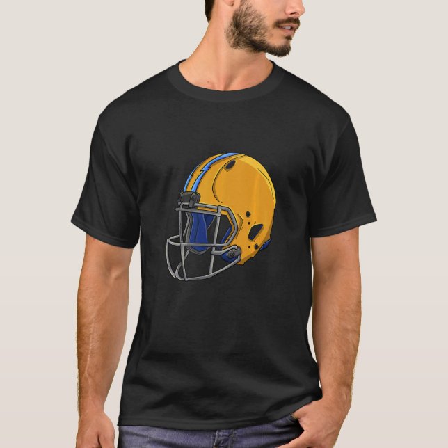 American Football Team Men Football Helmet Liebe T-Shirt (Vorderseite)
