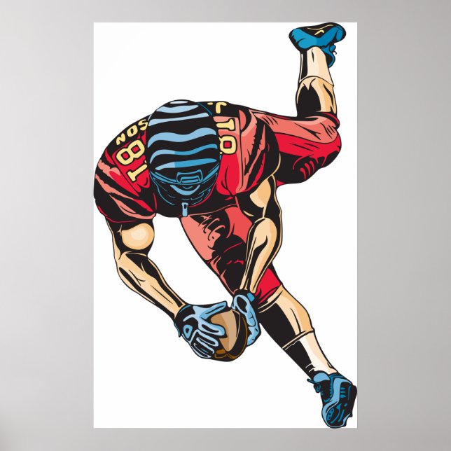American Football Touchdown Poster (Vorne)