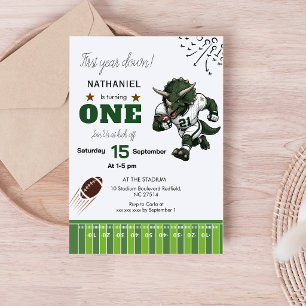 American Football Triceratops Dinosaur Geburtstag Einladung