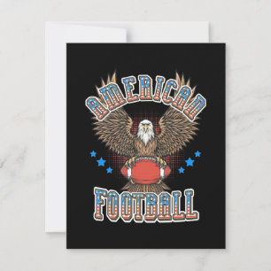 American Football USA Flag Dankeskarte