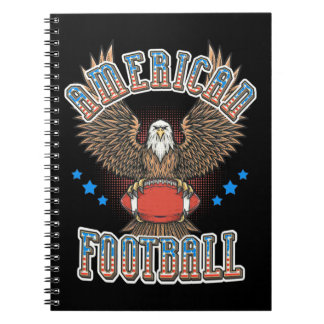 American Football USA Flag Notizblock