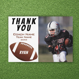 American Football Vielen Dank Coach Foto Card Dankeskarte