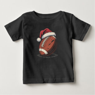 American Football Weihnachtsmannmütze Sports Weihn Baby T-shirt