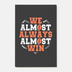 American Football Wir gewinnen fast Post-it Klebezettel