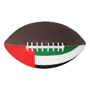 American Football with flagge of UAE