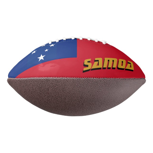 American Football with Samoan Flag / Samoa (Gedreht 270)
