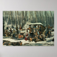American Forest Scene - Maple Sugaring, 1856