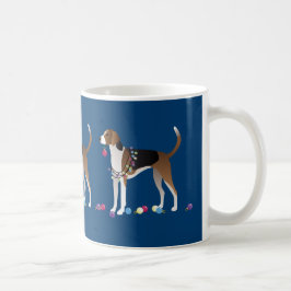 American Foxhound Christmas Design Kaffeetasse