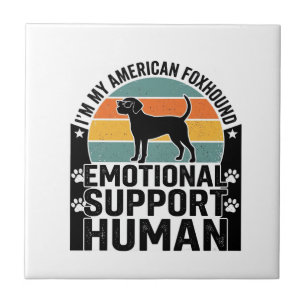American Foxhound Emotionaler Unterstützungsmensch Fliese
