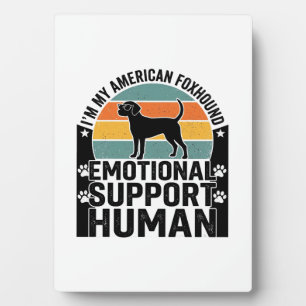 American Foxhound Emotionaler Unterstützungsmensch Fotoplatte