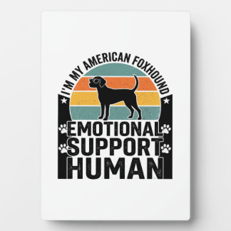 American Foxhound Emotionaler Unterstützungsmensch Fotoplatte