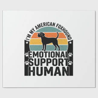 American Foxhound Emotionaler Unterstützungsmensch Geschenkpapier