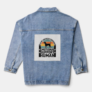 American Foxhound Emotionaler Unterstützungsmensch Jeansjacke