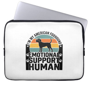 American Foxhound Emotionaler Unterstützungsmensch Laptopschutzhülle