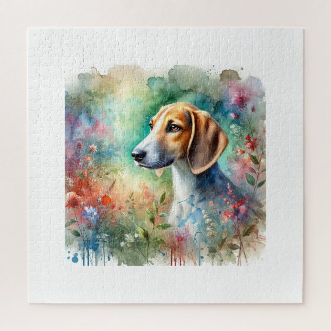 American Foxhound in Watercolor 200624AREF103 - Wa (Vertikal)